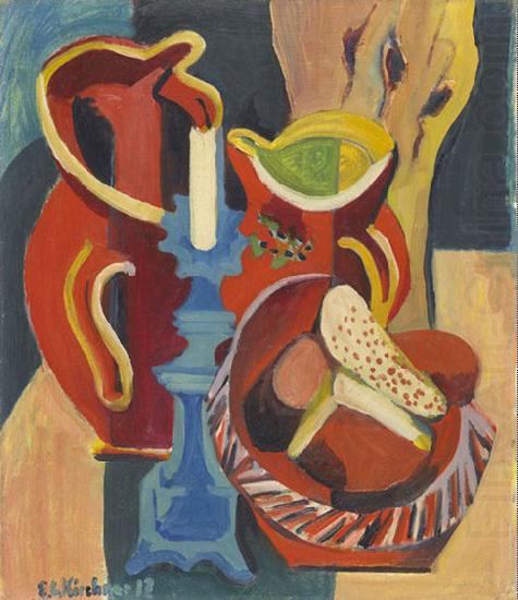 Ernst Ludwig Kirchner Stilleben mit Krugen und Kerzen china oil painting image